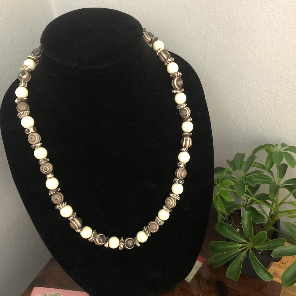 Wood Beaded Necklace